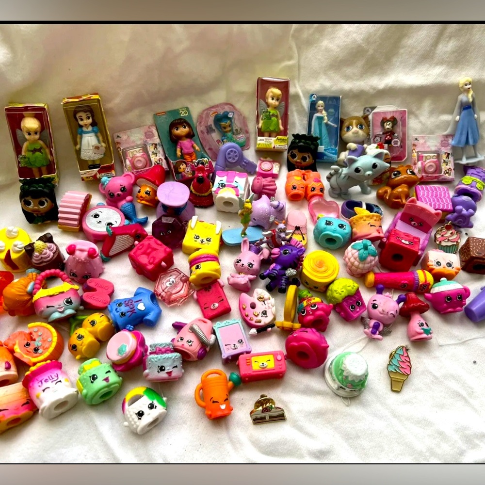 Mini collectibles, Shopkins, Disney, miscellaneous.